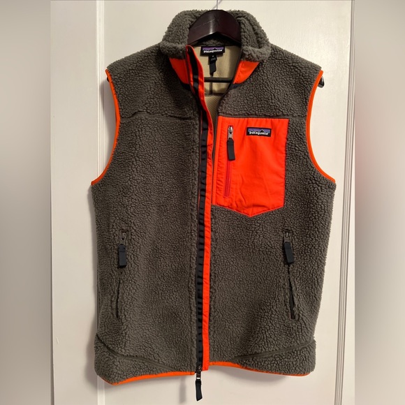 Patagonia Retro X Fleece Men’s Vest Medium Industrial Green Deep Pile - Picture 4 of 6